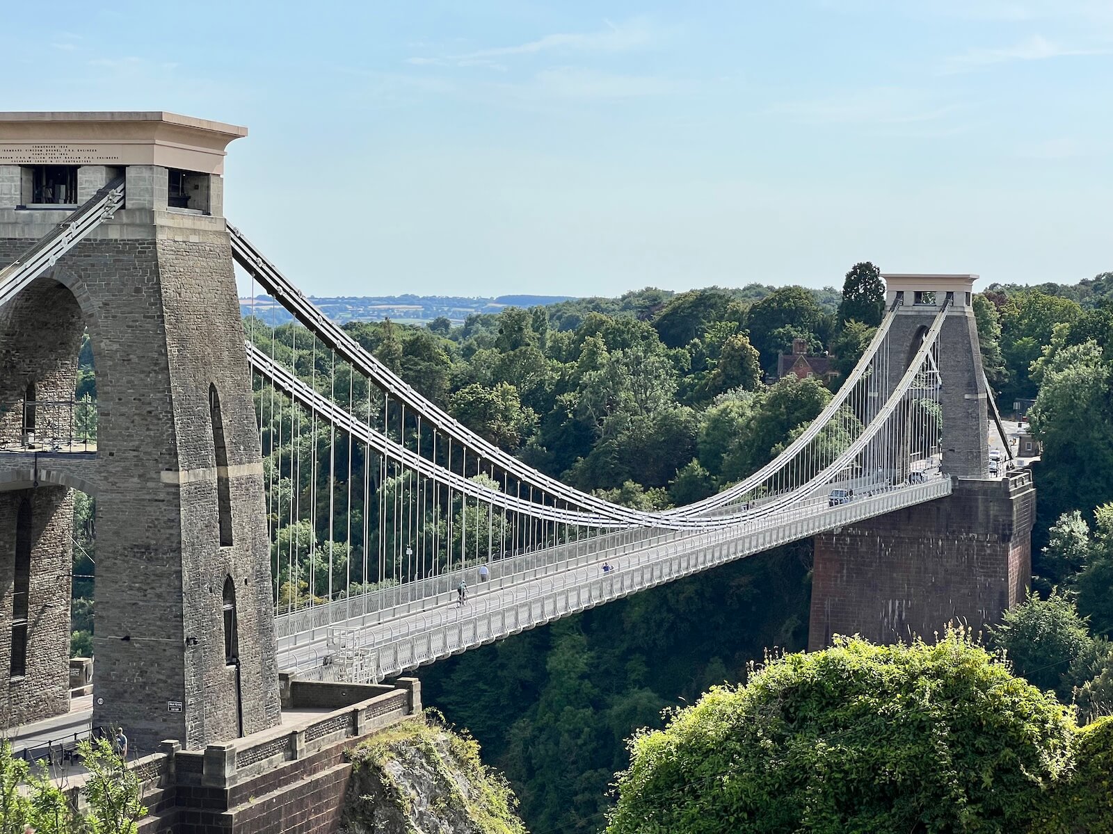 View of Brunel's Clifton Suspension Bridge in Bristol